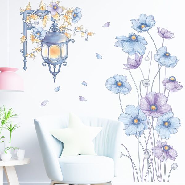 

Flower Print Wall Sticker, Multicolor