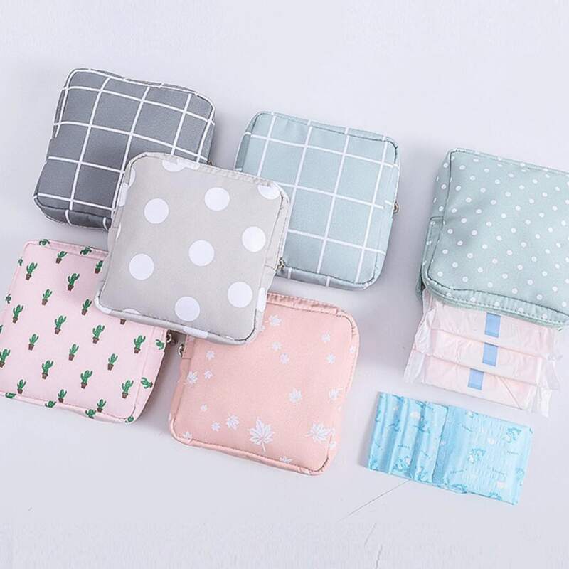 

1pc Random Sanitary Napkin Storage Bag, Multicolor