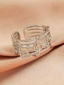 Vòng cổ tay trang trí nốt nhạc - Bạc - Xem 3