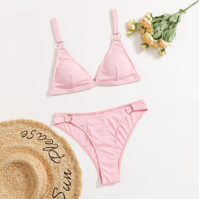 

Ring Linked Bikini Swimsuit, Pink