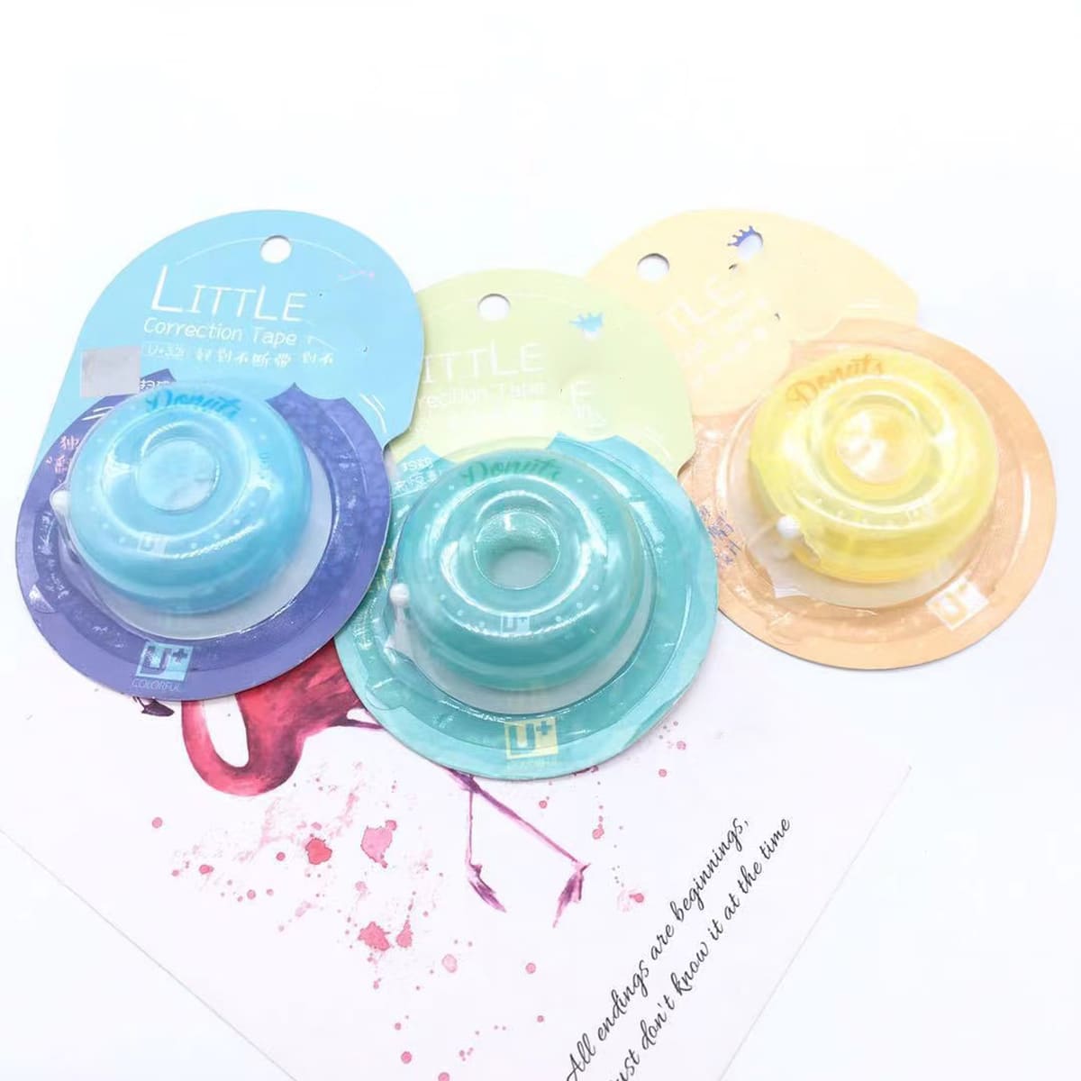 

1pc Donut Shaped Random Correction Tape, Multicolor