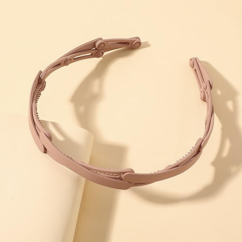 

Solid Foldable Hair Hoop, Pink