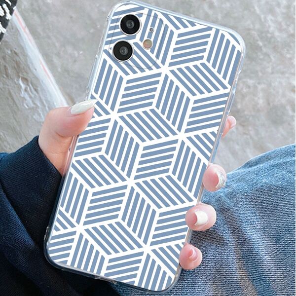 

Geometric Pattern Phone Case, Clear