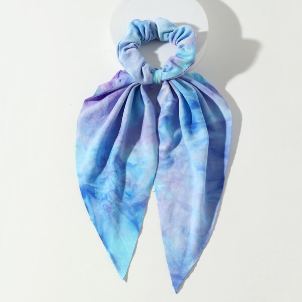 

Scarf Hair Tie, Blue