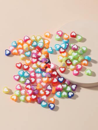 اكسسوارات مجوهرات DIY قلب 100 قطعة