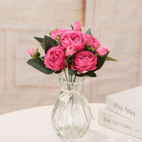

1bunch Artificial Rose, Hot pink