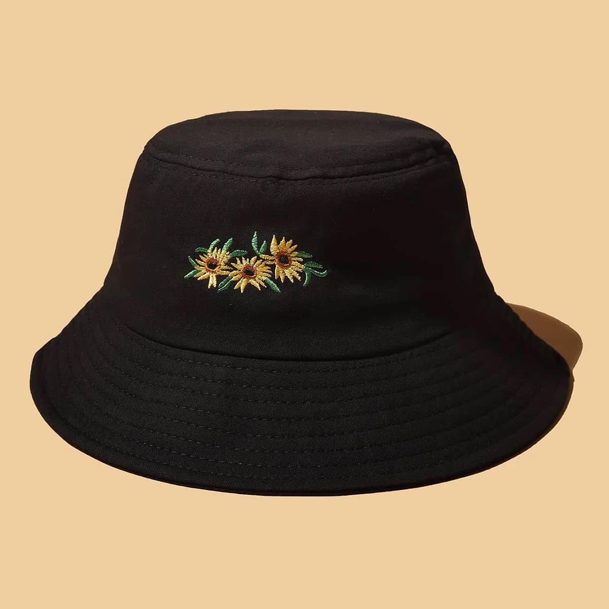 

Sunflower Bucket Hat, Black