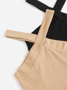 Muchica 2 Packs Crisscross Crop Halter Top - Multicolor - View 4