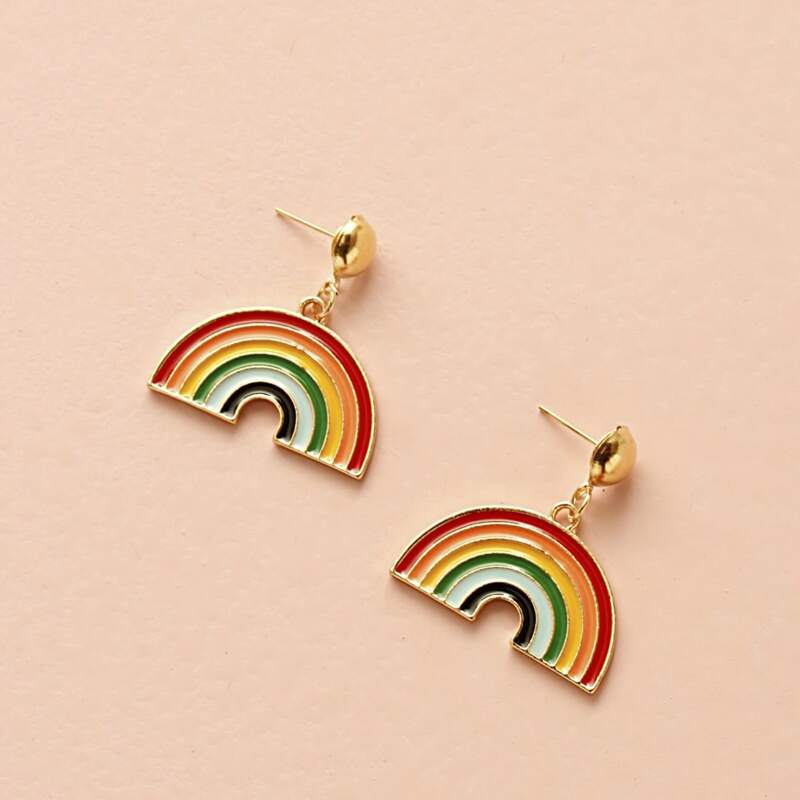 

Rainbow Drop Earrings, Multicolor