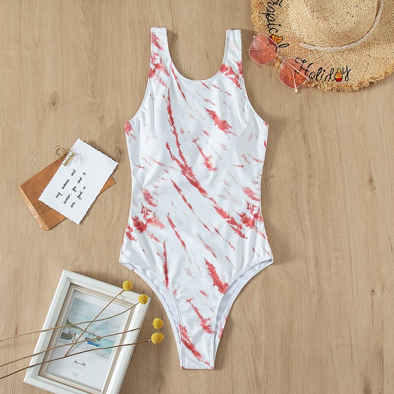 

Tie Dye One Piece Swimsuit, Multicolor