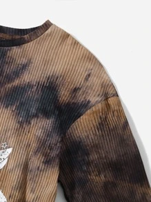 SHEIN 青少年女孩紮染短版T恤 - 彩色 - 查看 3