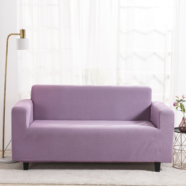 

Solid Color Stretchy Sofa Cover, Purple