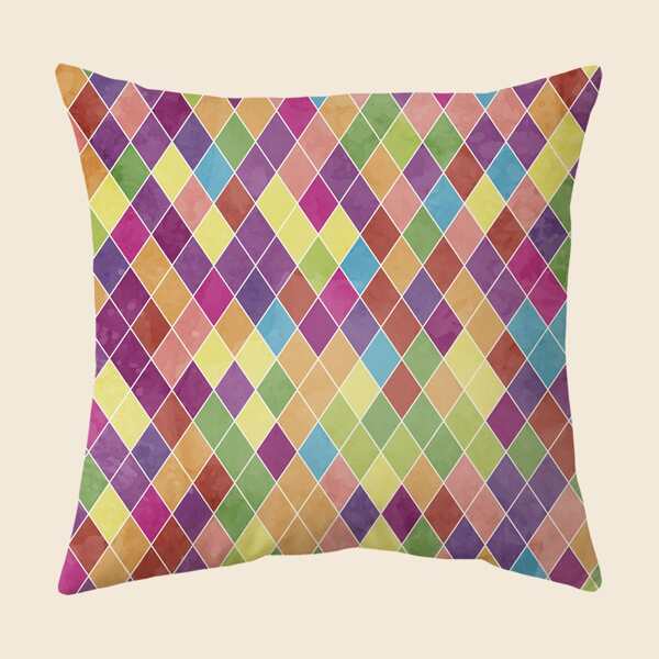 

Geometric Pattern Cushion Cover Without Filler, Multicolor