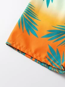Tween Boy Tropical Print Beach Shorts - Multicolor - View 4