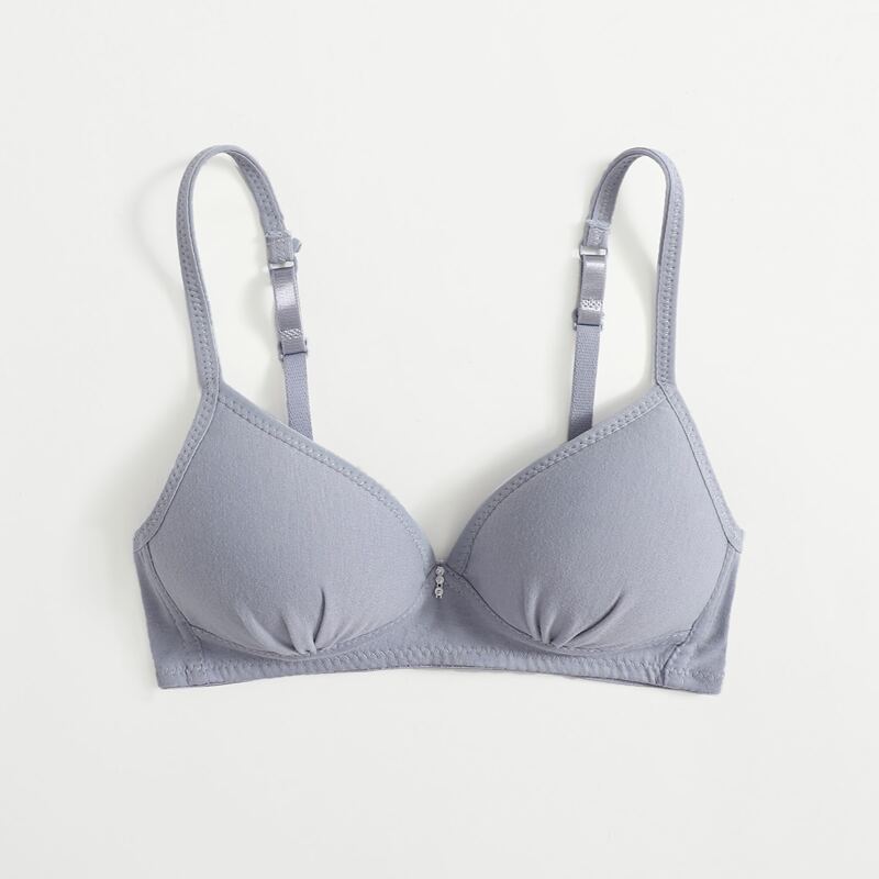 

Simple Solid Bra, Grey
