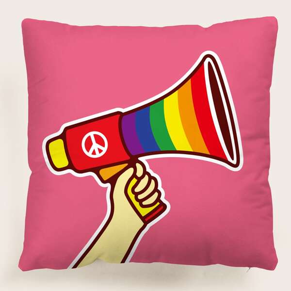 

LGBT Чехол для подушки в полоску без наполнителя, Многоцветный