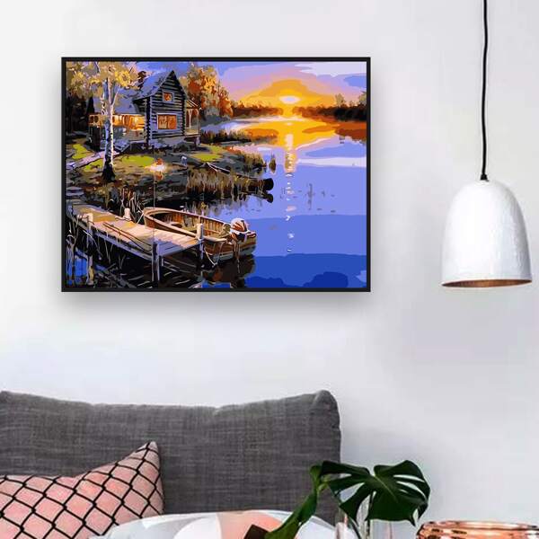 

Scenery Pattern Diamond Painting Without Frame, Multicolor