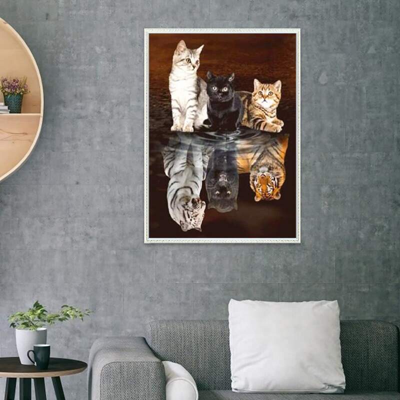 

Animal Print Diamond Painting Without Frame, Multicolor