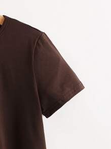 SHEIN Girls 3 Packs Solid Tee - Multicolor - View 4