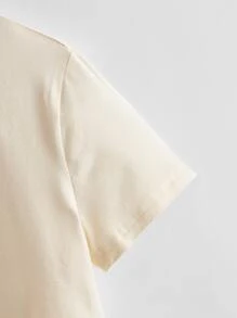 SHEIN Girls 3 Packs Solid Tee - Multicolor - View 6