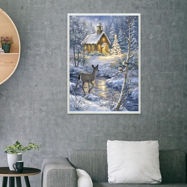 

Deer Print Diamond Painting Without Frame, Multicolor