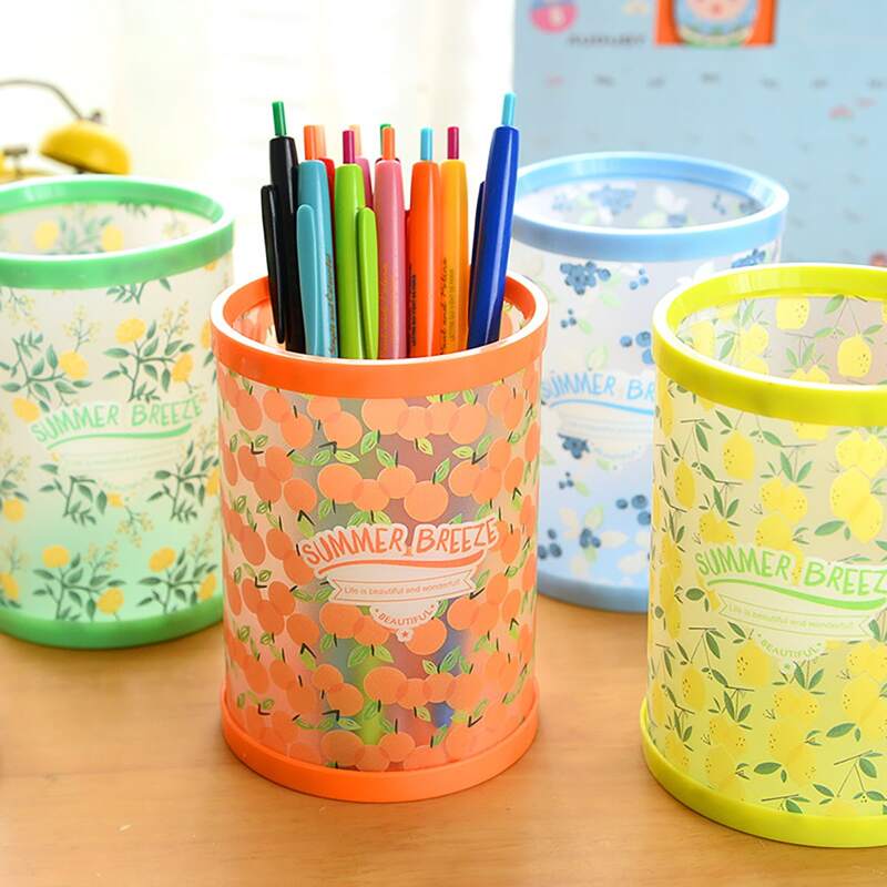 

1pc Fruit Print Random Pen Holder, Multicolor