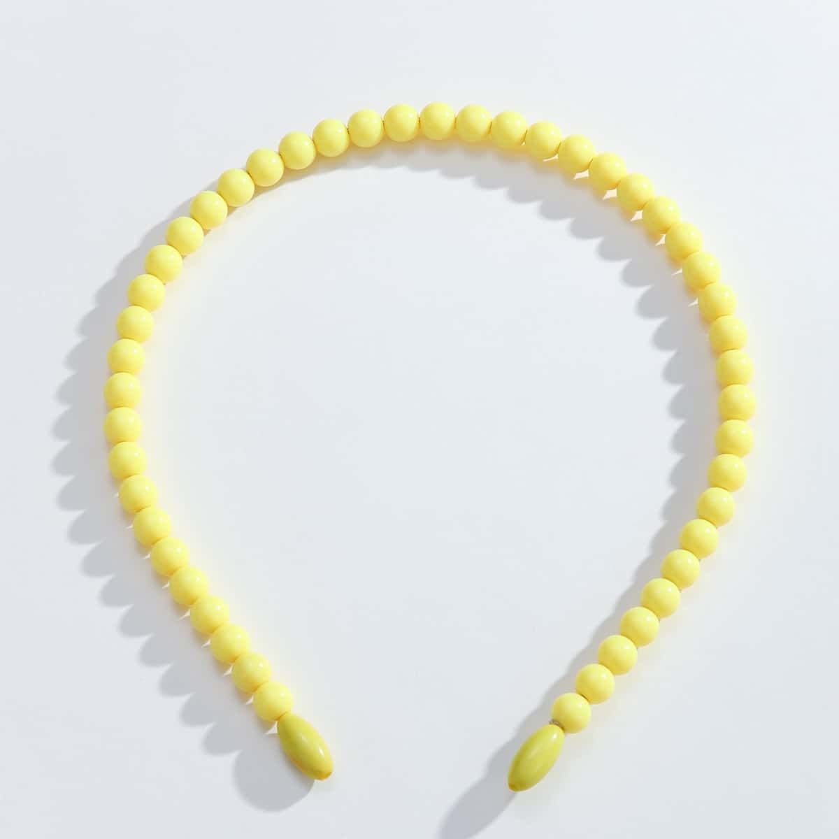 

Round Beaded Headband, Yellow