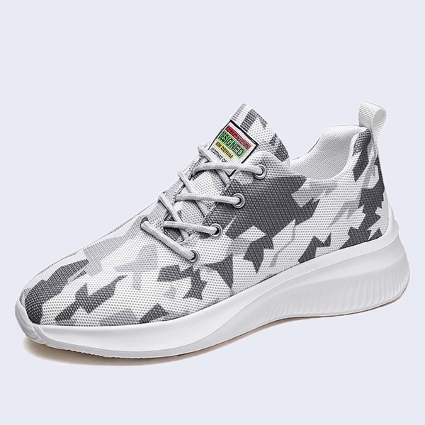 

Men Lace Up Front Graphic Sneakers, Grey