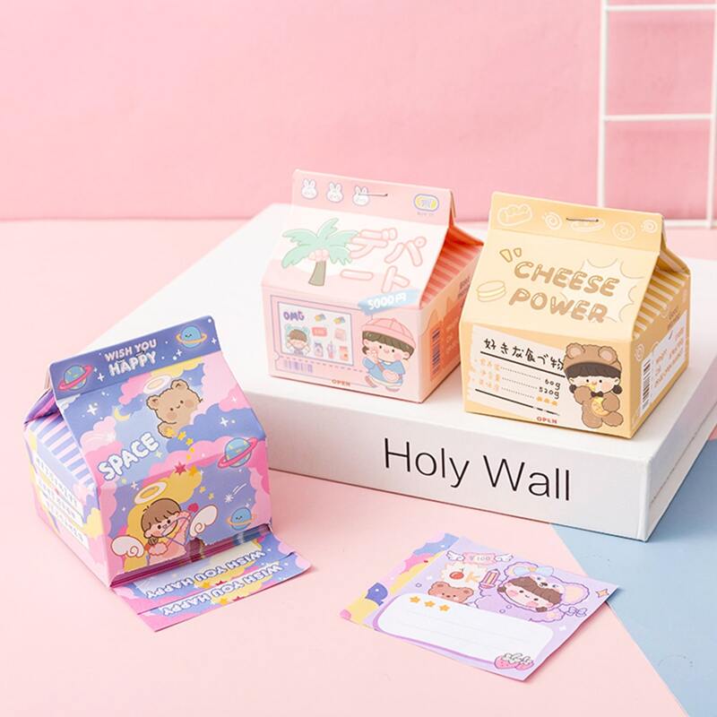 

1box Cartoon Graphic Random Memo Paper, Multicolor
