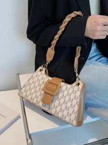 Túi đeo vai họa tiết chữ cái không thấm nước, nhẹ, dành cho doanh nhân thông thường dành cho nữ tuổi teen Sinh viên đại học, tân binh và công nhân cổ trắng Hoàn hảo cho văn phòng, đại học, công việc, kinh doanh, đi làm - Màu Khaki - Xem 5