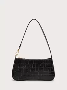 Da thuần chay Textured Mịn màng Hiệu ứng Túi Sling Đối với phụ nữ Không thấm nước , Nhẹ , Thương vụ Hàng ngày Dập nổi cá sấu Cái túi Đối với Cô gái tuổi teen NỮ Cao đẳng Sinh viên , & Cổ cồn trắng Công nhân
工人 Hoàn hảo Cho văn phòng , Cao đẳng , Làm việc , Làm Việc  , Commute - màu đen - Xem 6