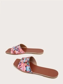Multicolored Slide Sandals - Multicolor - View 3