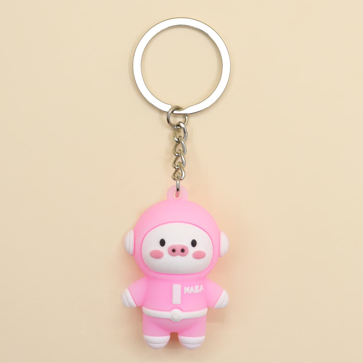 

Animal Charm Keychain, Multicolor