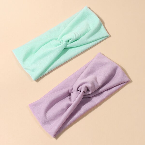 

2pcs Twist Hair Band, Multicolor