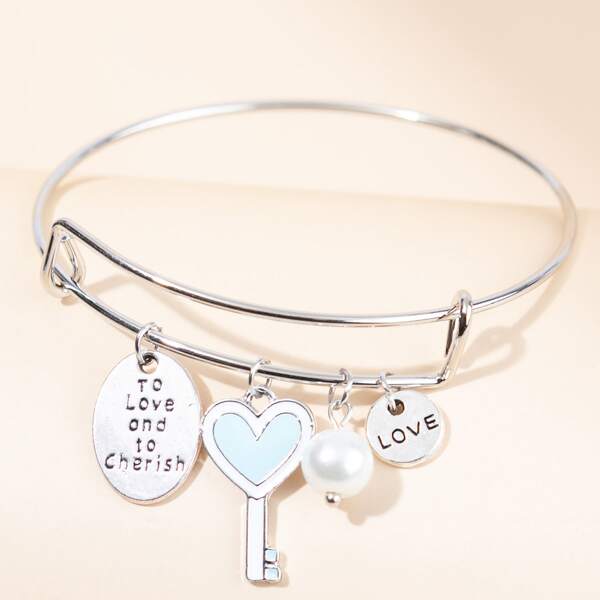 

Round Charm Bangle, Multicolor