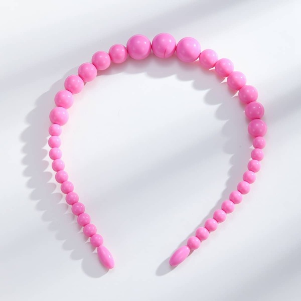 

Round Beaded Headband, Watermelon pink