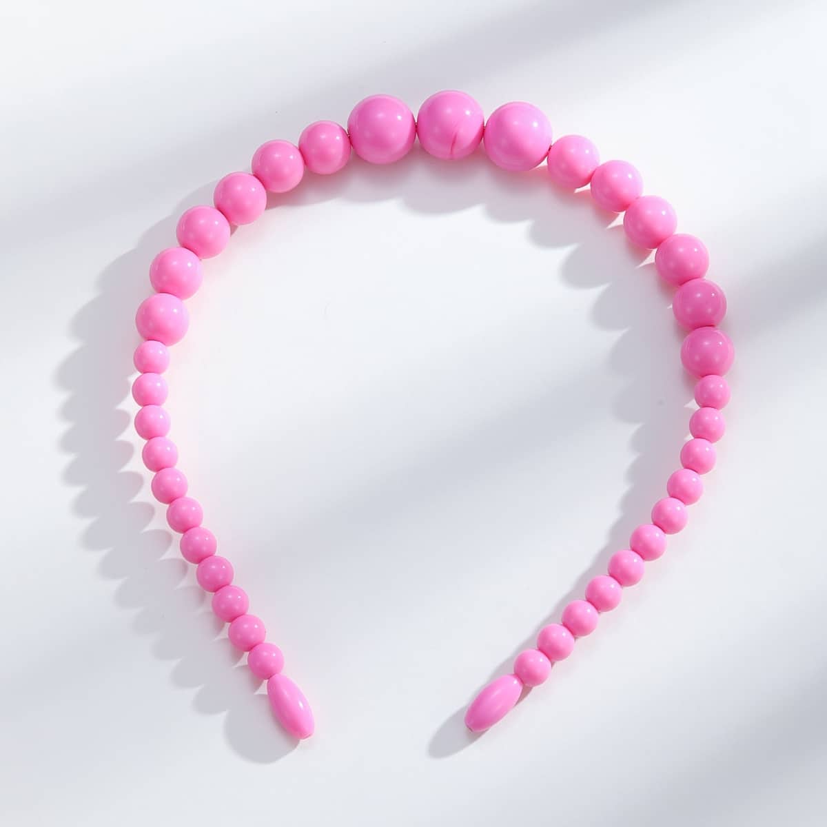 

Round Beaded Headband, Watermelon pink