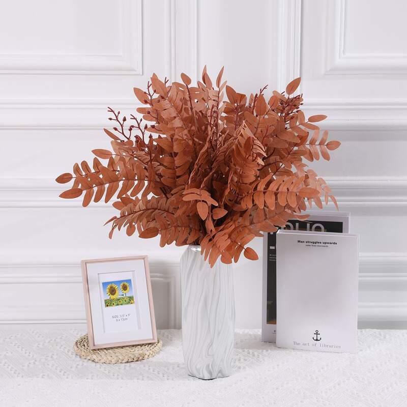 

1bundle Artificial Leaf, Brown