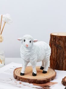 1入組羊造型藝術裝飾 - 白色 - 查看 1