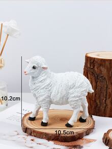 1入組羊造型藝術裝飾 - 白色 - 查看 2