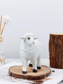 1入組羊造型藝術裝飾 - 白色 - 查看 3