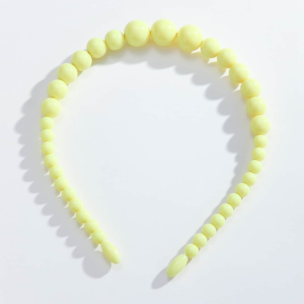 

Round Beaded Headband, Yellow