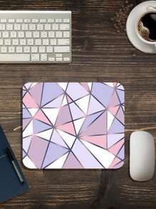 Mauspad mit geometrischem Muster - Violett - Übersicht 1