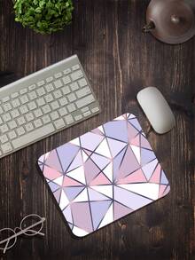 Mauspad mit geometrischem Muster - Violett - Übersicht 2
