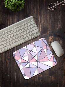 Mauspad mit geometrischem Muster - Violett - Übersicht 3