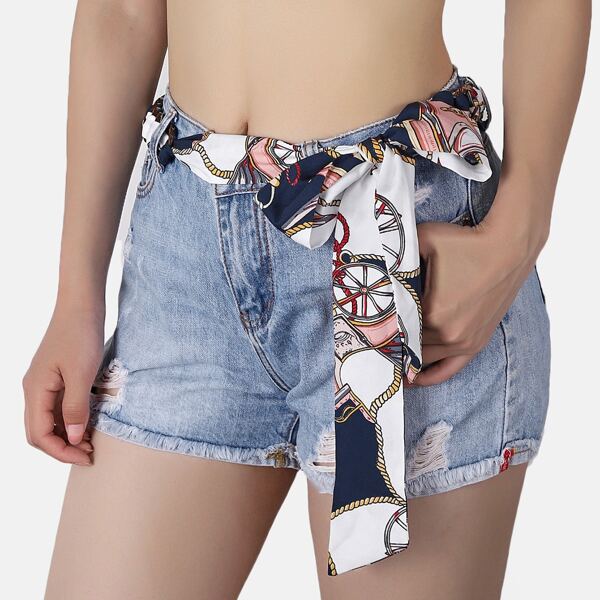 

Anchor Pattern Belt, Multicolor