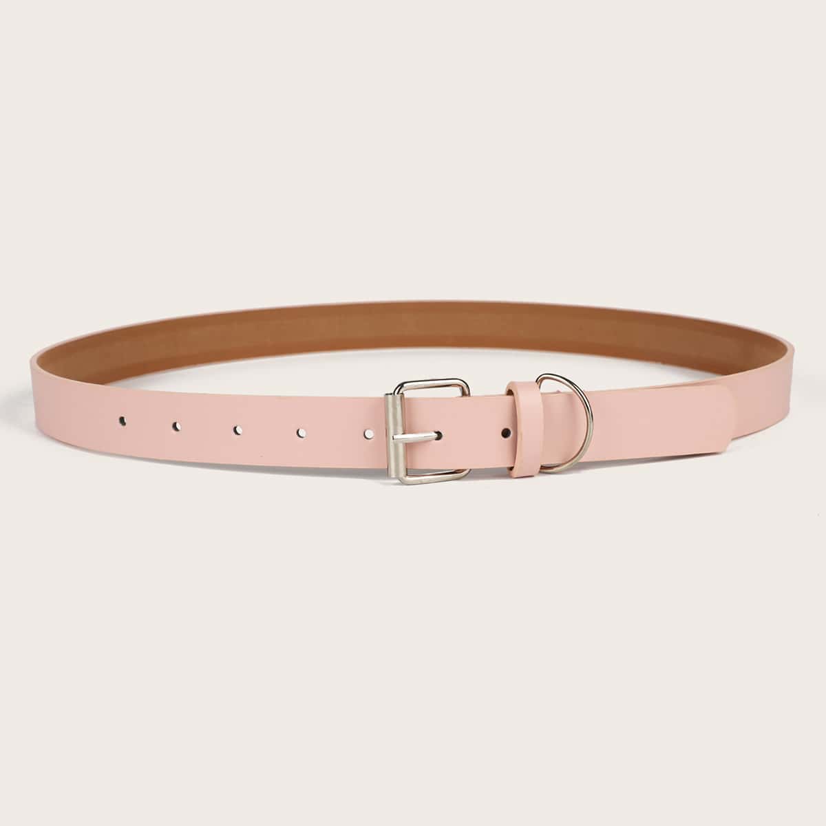 

Metal Buckle Belt, Pink