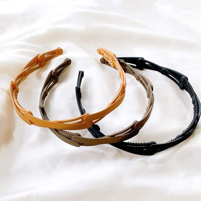 

3pcs Foldable Hair Hoop, Multicolor