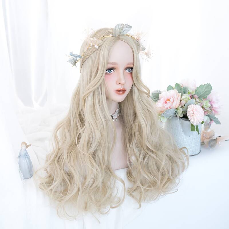 

Nature Long Curly Wig, Gold