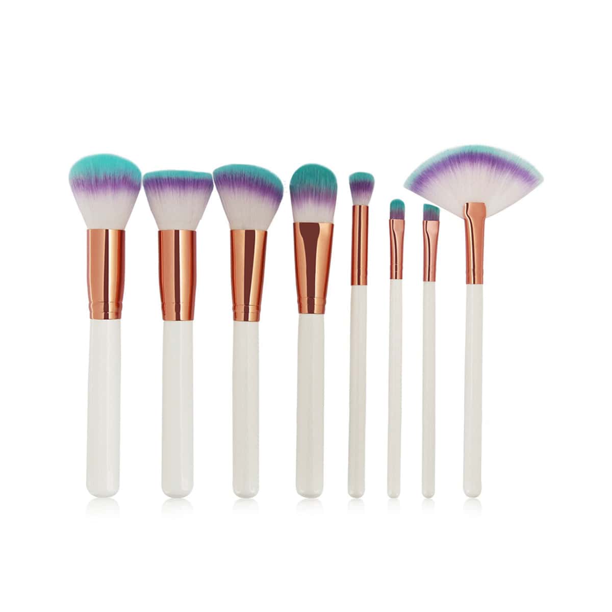 

8pcs Ombre Makeup Brush, White